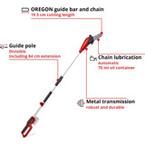 EINHELL Power X-Change Akku-Hochentaster GC-LC 18/20 Li T-Solo, 18Volt, Potatore rosso/Nero