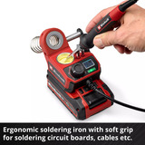 EINHELL Power X-Change Saldatore a batteria TE-SI 18/480 Li E - Solo, 18 Volt rosso/Nero