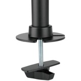 HAGOR 8707 supporto da tavolo per Tv a schermo piatto 68,6 cm (27") Nero Scrivania, Base per monitor Nero, Morsa, 10 kg, 38,1 cm (15"), 68,6 cm (27"), 100 x 100 mm, Nero