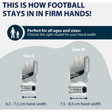 HUDORA 71554, Guanti grigio/Bianco