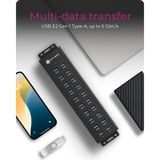 ICY BOX 61076, Hub USB Nero