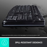 Logitech K120 Corded Keyboard tastiera USB QWERTZ Tedesco Nero Nero, Full-size (100%), Cablato, USB, QWERTZ, Nero