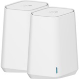 Netgear Orbi Pro WiFi 6 Mini AX1800 System 2-Pack (SXK30) Dual-band (2.4 GHz/5 GHz) Wi-Fi 6 (802.11ax) Bianco 7 Interno Bianco, Interno, Potenza, 250 m², Dual-band (2.4 GHz/5 GHz), Wi-Fi 6 (802.11ax)