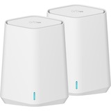 Netgear Orbi Pro WiFi 6 Mini AX1800 System 2-Pack (SXK30) Dual-band (2.4 GHz/5 GHz) Wi-Fi 6 (802.11ax) Bianco 7 Interno Bianco, Interno, Potenza, 250 m², Dual-band (2.4 GHz/5 GHz), Wi-Fi 6 (802.11ax)