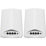 Netgear Orbi Pro WiFi 6 Mini AX1800 System 2-Pack (SXK30) Dual-band (2.4 GHz/5 GHz) Wi-Fi 6 (802.11ax) Bianco 7 Interno Bianco, Interno, Potenza, 250 m², Dual-band (2.4 GHz/5 GHz), Wi-Fi 6 (802.11ax)