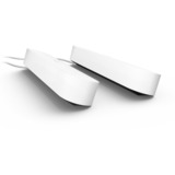 Philips Hue Barra luminosa Hue Play, confezione doppia, Luce LED bianco, Philips Hue White and Color ambiance Barra luminosa Hue Play, confezione doppia, Lampada da tavolo intelligente, Bluetooth, Bianco, LED integrato, Sintetico, Lampadina/e non sostituibile/i