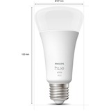 Philips Hue Philips Hue White Lampadina Smart E27 100 W Philips Hue White Lampadina Smart E27 100 W, Lampadina intelligente, Bianco, Bluetooth/Zigbee, LED integrato, E27, Bianco caldo