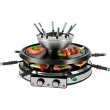 ProfiCook 501245, Raclette Nero/Argento