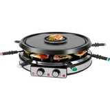 ProfiCook 501245, Raclette Nero/Argento