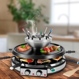 ProfiCook 501245, Raclette Nero/Argento