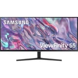 Samsung Monitor HRM ViewFInity S5 - S50GC da 34", Monitor LED Nero, 86,4 cm (34"), 3440 x 1440 Pixel, UltraWide Quad HD, LCD, 5 ms, Nero