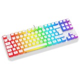SilentiumPC Tastiera da gioco bianco/trasparente