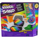 Spin Master Kinetic Sand Sandisfactory 907g blu, Kinetic Sand Set Sandisfactory con 907 g di nera e colorata, include più di 10 attrezzi, Multicolore, 3 anno/i, Bambino/Bambina