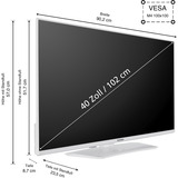 Telefunken XF40VP750M-W, Televisore LED bianco