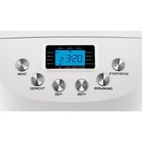 Unold 68520 macchina per il pane 850 W Bianco bianco, 1,5 kg, Finestra visuale, Timer, Controllo di doratura della crosta variabile, Funzione mantieni al caldo, 850 W