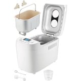 Unold 68520 macchina per il pane 850 W Bianco bianco, 1,5 kg, Finestra visuale, Timer, Controllo di doratura della crosta variabile, Funzione mantieni al caldo, 850 W