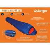 Vango SBTKANTO0000001, Sacco a pelo blu scuro/Rosso