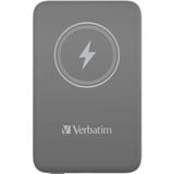 Verbatim Charge 'n' Go Polimeri di litio (LiPo) 10000 mAh Carica wireless Grigio, Powerbank  grigio, 10000 mAh, Polimeri di litio (LiPo), Quick Charge 3.0, Carica wireless, Grigio