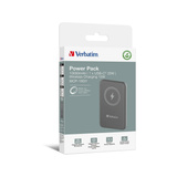 Verbatim Charge 'n' Go Polimeri di litio (LiPo) 10000 mAh Carica wireless Grigio, Powerbank  grigio, 10000 mAh, Polimeri di litio (LiPo), Quick Charge 3.0, Carica wireless, Grigio