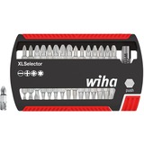 Wiha Set di punte XLSelector Standard, 31 pezzi, Set di bit Nero/Rosso