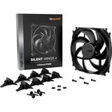 be quiet! SILENT WINGS 4 | 140mm PWM Case per computer Ventilatore 14 cm Nero 1 pz, Ventola Nero, Ventilatore, 14 cm, 1100 Giri/min, 13,6 dB, 51,3 pdc/min, 87,16 m³/h