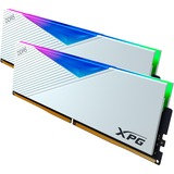 ADATA LANCER RGB memoria 32 GB 2 x 16 GB DDR5 288-pin DIMM bianco, 32 GB, 2 x 16 GB, DDR5, 7200 MHz, 288-pin DIMM