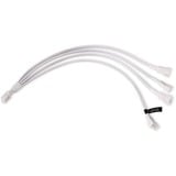 Alphacool Splitter cavo a Y 4 pin a 4x 4 pin PWM, 30 cm bianco