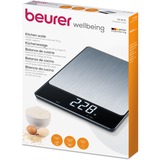 Beurer KS 34 XL, 70312, Bilancia da cucina accaio/Nero
