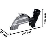 Bosch 1 600 A03 3ZB accessorio per smerigliatrice Cuffia per l'aspirazione della polvere, Allegato aspirapolvere Cuffia per l'aspirazione della polvere, 18 cm, Bosch, GWS 18V-180 P; GWS 18V-180 PC; GWS 14-180 – GWS 30-180; GWS 2000-180; GWS 2200-180, Nero, Argento, 400 g