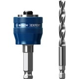 Bosch Expert 2 608 900 527 accessorio per attacco del trapano Adattatore per la sega a tazza blu, Adattatore per la sega a tazza, Attacco esagonale, Metallo, Tubo, Plastica, Profilato, Legno con chiodi, Blu, Argento, 80 mm, 3,37 cm
