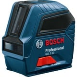 Bosch GLL 2-10 Professional Livella lineare 10 m 630-650 nm, Attraversare la linea laser blu/Nero, 10 m, 0,3 mm/m, 4°, 650 nm, Rosso, 630-650 nm