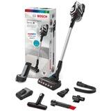 Bosch Serie 8 BSS82SIL1 scopa elettrica Aspirapolvere elettrica Batteria Secco Senza sacchetto Nero, Argento 5 Ah, Aspirapolvere verticale bianco, Aspirapolvere elettrica, Senza sacchetto, Nero, Argento, Secco, Filtro, Pavimento, Tappeto, Gradini, Tappezzeria