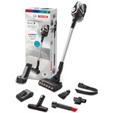 Bosch Serie 8 BSS82SIL1 scopa elettrica Senza sacchetto Nero, Argento bianco, Senza sacchetto, Nero, Argento, Secco, Filtro, Pavimento, Tappeto, Gradini, Tappezzeria, LED