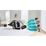 Bosch Serie 8 BSS82SIL1 scopa elettrica Senza sacchetto Nero, Argento, Aspirapolvere verticale bianco, Senza sacchetto, Nero, Argento, Secco, Filtro, Pavimento, Tappeto, Gradini, Tappezzeria, LED