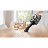 Bosch Serie 8 BSS82SIL1 scopa elettrica Senza sacchetto Nero, Argento, Aspirapolvere verticale bianco, Senza sacchetto, Nero, Argento, Secco, Filtro, Pavimento, Tappeto, Gradini, Tappezzeria, LED