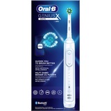 Braun Genius X 80354126 spazzolino elettrico Adulto Spazzolino oscillante Bianco, Spazzolino da denti elettrico bianco, Adulto, Spazzolino oscillante, Cura quotidiana, Cura gum, Sensibile, Sbiancante, Bianco, 2 min, Germania