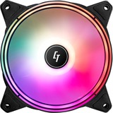 Chieftec NF-1225RGB sistema di raffreddamento per computer Case per computer Ventilatore 12 cm Nero 1 pz trasparente, Ventilatore, 12 cm, 1600 Giri/min, 28 dB, 68 pdc/min, Nero