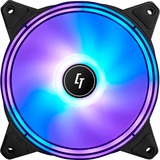 Chieftec NF-1225RGB sistema di raffreddamento per computer Case per computer Ventilatore 12 cm Nero 1 pz trasparente, Ventilatore, 12 cm, 1600 Giri/min, 28 dB, 68 pdc/min, Nero