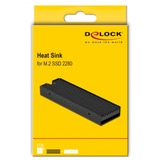 DeLOCK 18353 sistema di raffreddamento per computer Unità allo stato solido Dissipatore di calore/Radiatore Nero 1 pz Nero, Dissipatore di calore/Radiatore, Nero