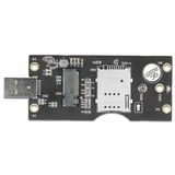 DeLOCK 63166 scheda di interfaccia e adattatore Interno M.2, Convertitore USB tipo A, M.2, Nero, 38 mm, 93 mm, 6 mm