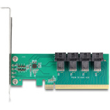 DeLOCK Scheda PCI Express x16 a 4 x interno SFF-8643 NVMe - LP, Scheda di interfaccia 