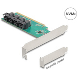 DeLOCK Scheda PCI Express x16 a 4 x interno SFF-8643 NVMe - LP, Scheda di interfaccia 