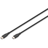 Digitus Cavo di collegamento in silicone USB 2.0 USB-C > USB-C Nero