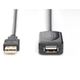 Digitus Cavo di prolunga USB 2.0 attivo, 5 metri Nero