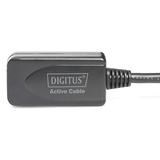 Digitus Cavo di prolunga USB 2.0 attivo, 5 metri Nero