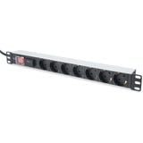 Digitus DN-95407 prolunghe e multiple 2 m 7 presa(e) AC Argento, Ciabatta 2 m, 7 presa(e) AC, Tipo F, Argento, Alluminio, 250 V