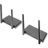 Digitus Set extender KVM HDMI wireless, Estensione HDMI Nero