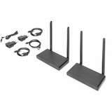 Digitus Set extender KVM HDMI wireless, Estensione HDMI Nero