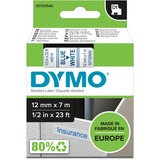Dymo D1 - Standard Etichette - Blu su bianco- 12mm x 7m Blu su bianco, Poliestere, Belgio, -18 - 90 °C, DYMO, LabelManager, LabelWriter 450 DUO