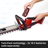 EINHELL GE-CH 36/61 Li-Solo, 3410965, Tagliasiepi rosso/Nero